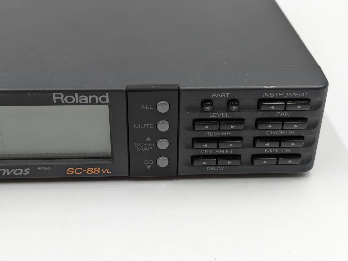 ⑦1 jpy ~[ operation not yet verification * electrification OK* Junk ]ROLAND Roland SC-88VL sound module Sound Canvas sound equipment adaptor attached 