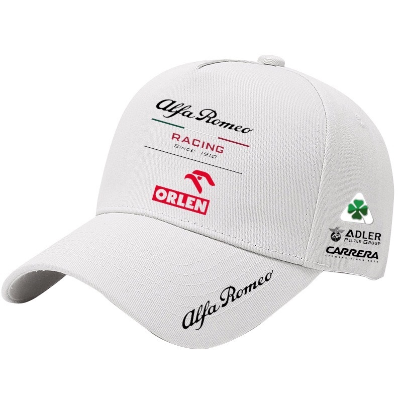 Alfa Romeo Racing Alpha Romeo F1 racing team Baseball cap white hat Golf cap 