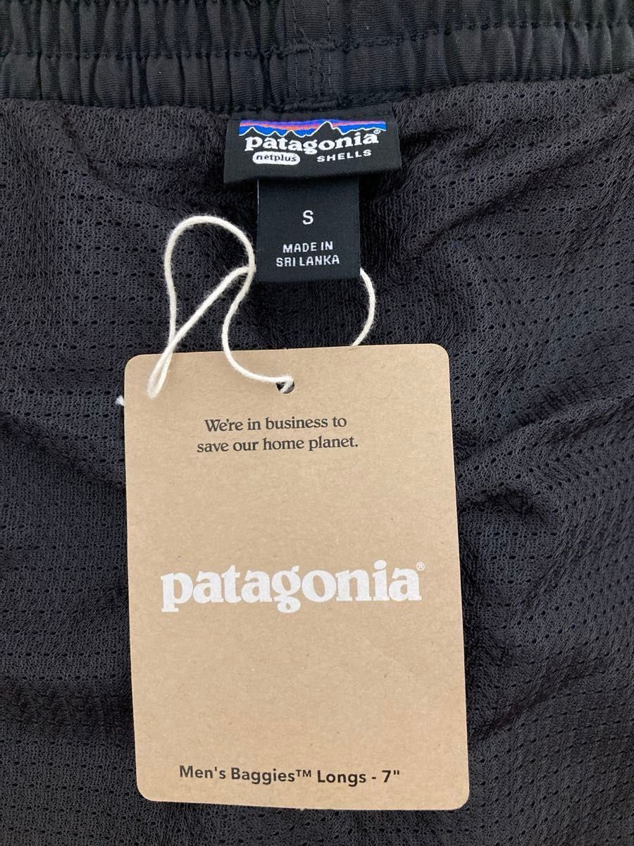 パタゴニア メンズ バギーズロング 7インチ Sサイズ ブラック 正規新品 patagonia バギーズショーツ
