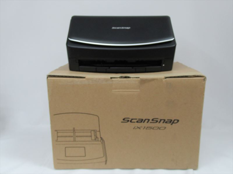 1円★良品【FUJITSU】ScanSnap スキャンスナップ iX1500 黒 ブラック スキャン スキャナー 家電の画像1