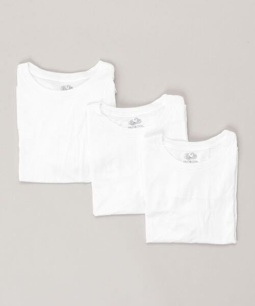 新品　FRUIT OF THE LOOM 3P フルーツオブザルーム　無地　Tシャツ　ホワイト　3枚セット サイズL_画像2