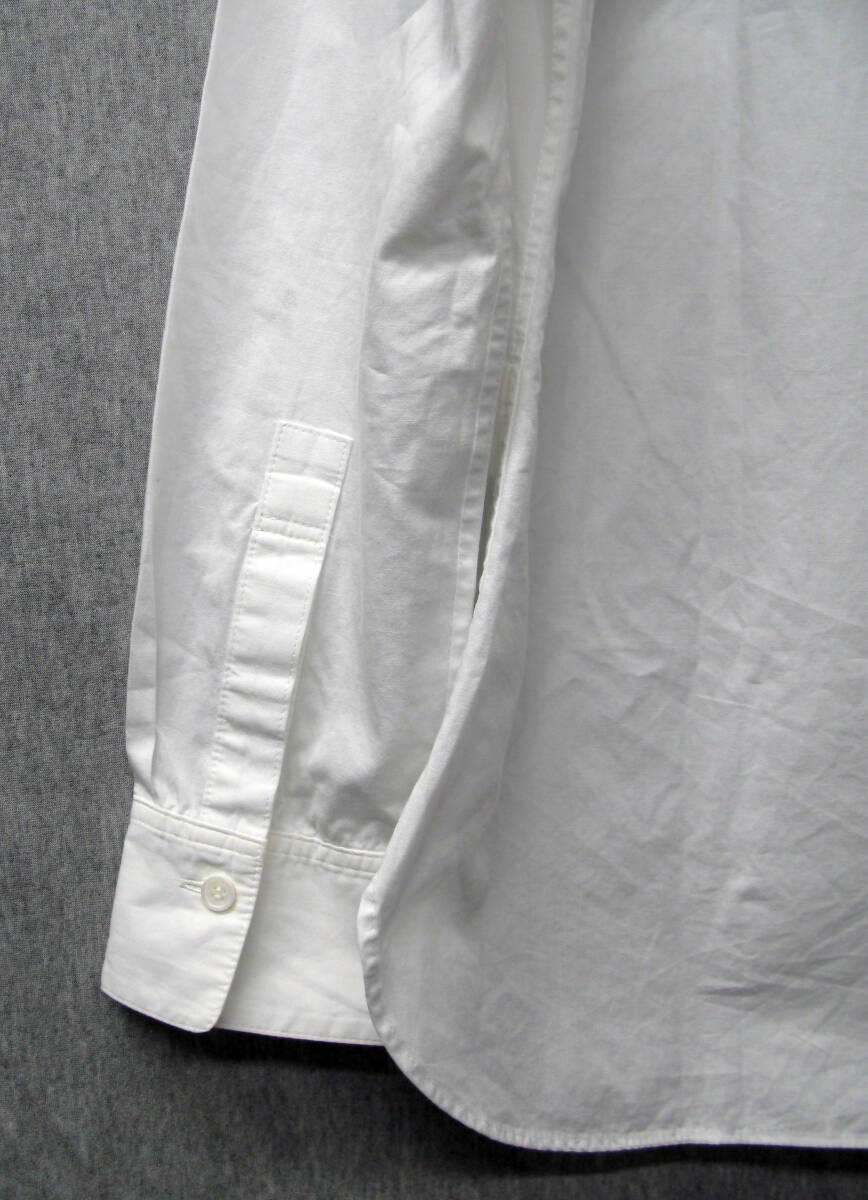 Y's Yohji Yamamoto Ladie's COTTON WHITE SHIRT BLOUSE 2 （ ヨウジヤマモト ワイズ 綿素材 定番 シンプル シャツ ブラウス 2_画像5