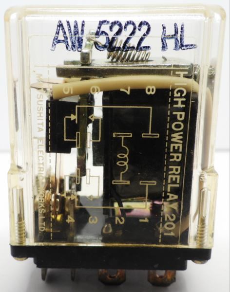 National National Matsushita Electric Works high power relay 201 AW 5222 HL angle plug-in type owner manual attaching . new goods rationality .. record wiring therefore. new model type 