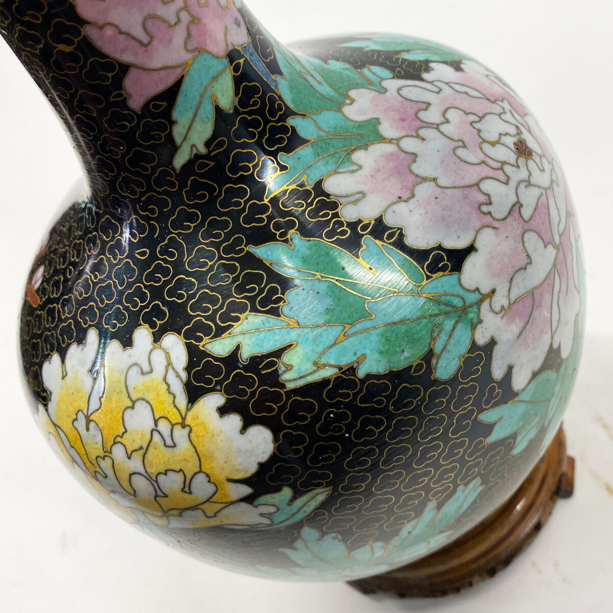  China fine art flower vase one against flower go in flower raw "hu" pot .. pcs attaching the 7 treasures . flowers and birds map height approximately 28.5cm secondhand goods present condition goods nn0101 070