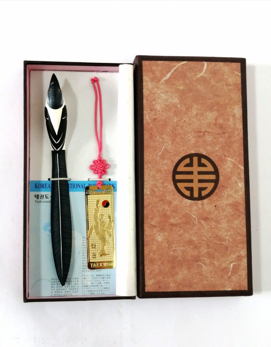 昭和レトロ　木製鳥のペーパーナイフ