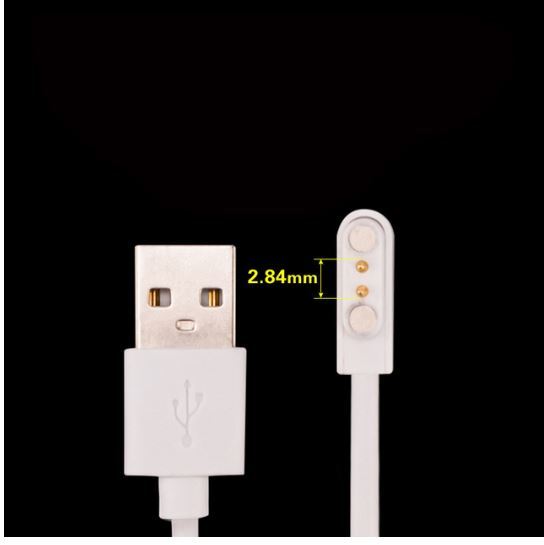 送料無料 未使用品 スマートウォッチ 充電ケーブル コード USBケーブル ピン間 2.84mmの画像1