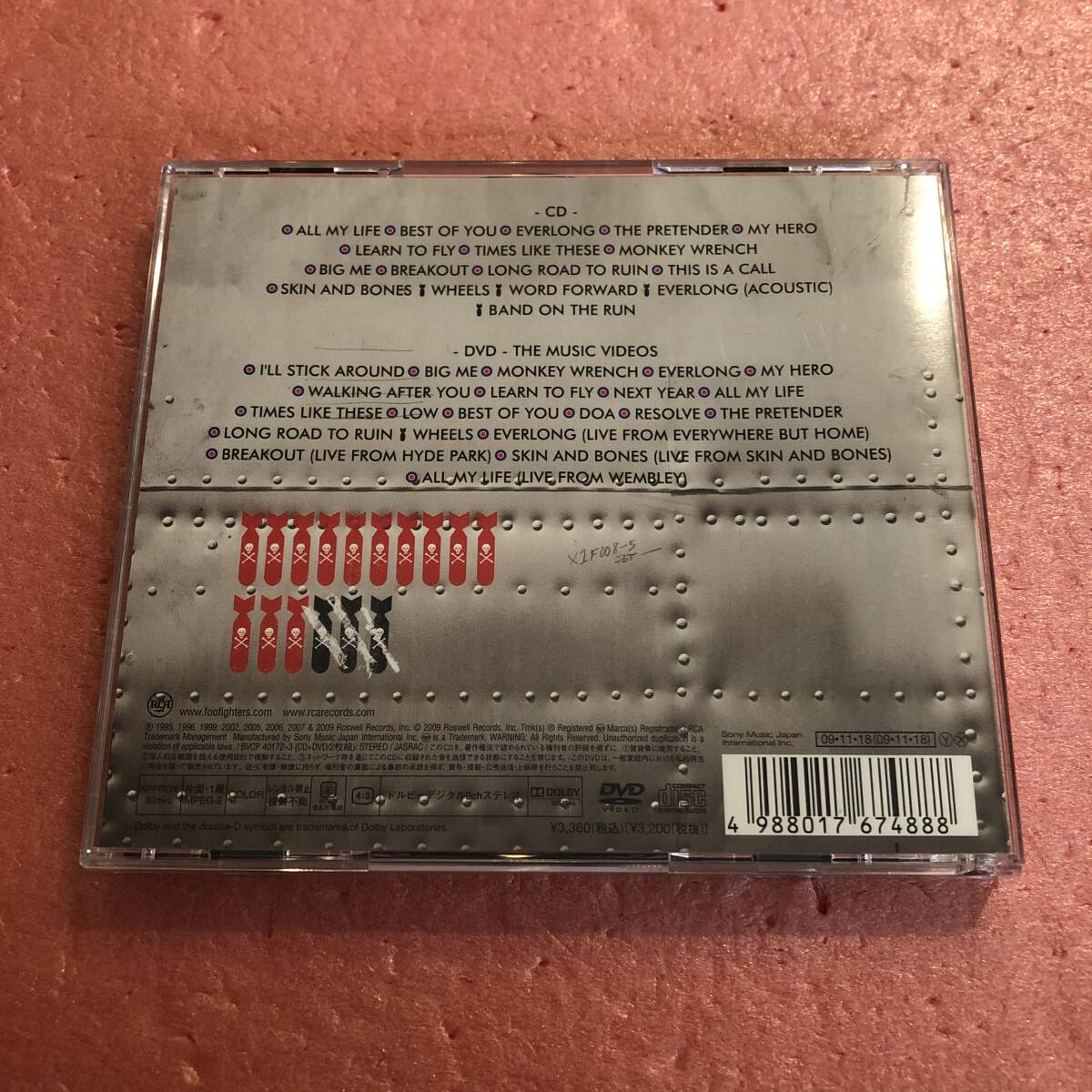 CD+DVD 国内盤 ボーナストラック 帯付 フー ファイターズ グレイテスト ヒッツ 完全無敵盤 Foo Fighters Greatest Hits Nirvana_画像3