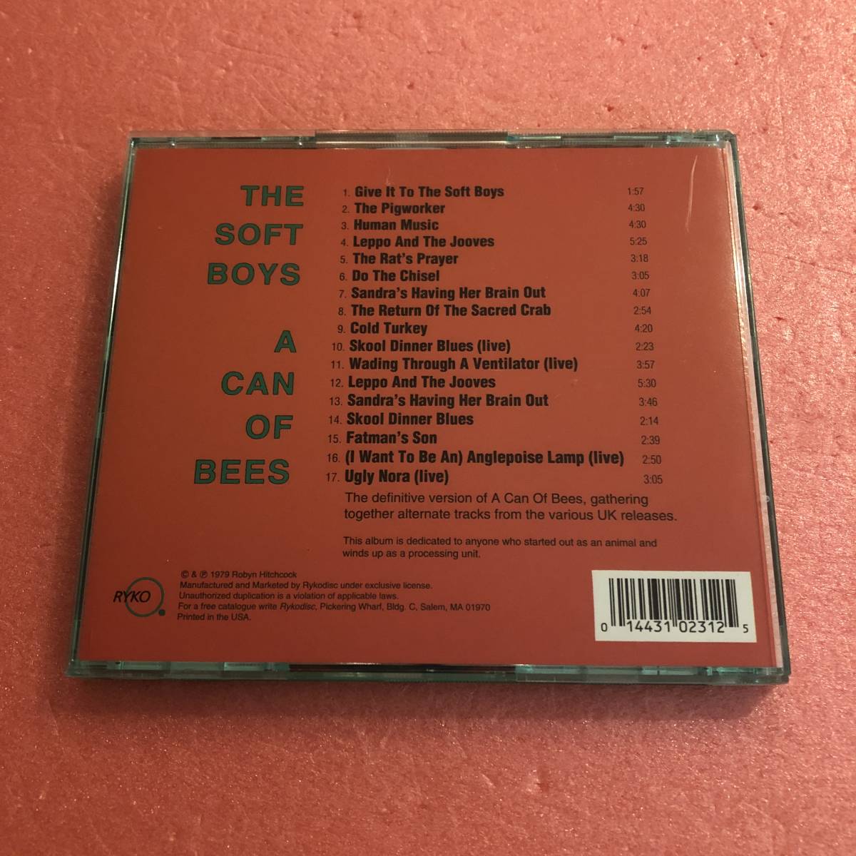 CD 国内盤 帯付 ソフト ボーイズ キャン オブ ビーズ The Soft Boys A Can Of Bees R.E.M. New Wave_画像3