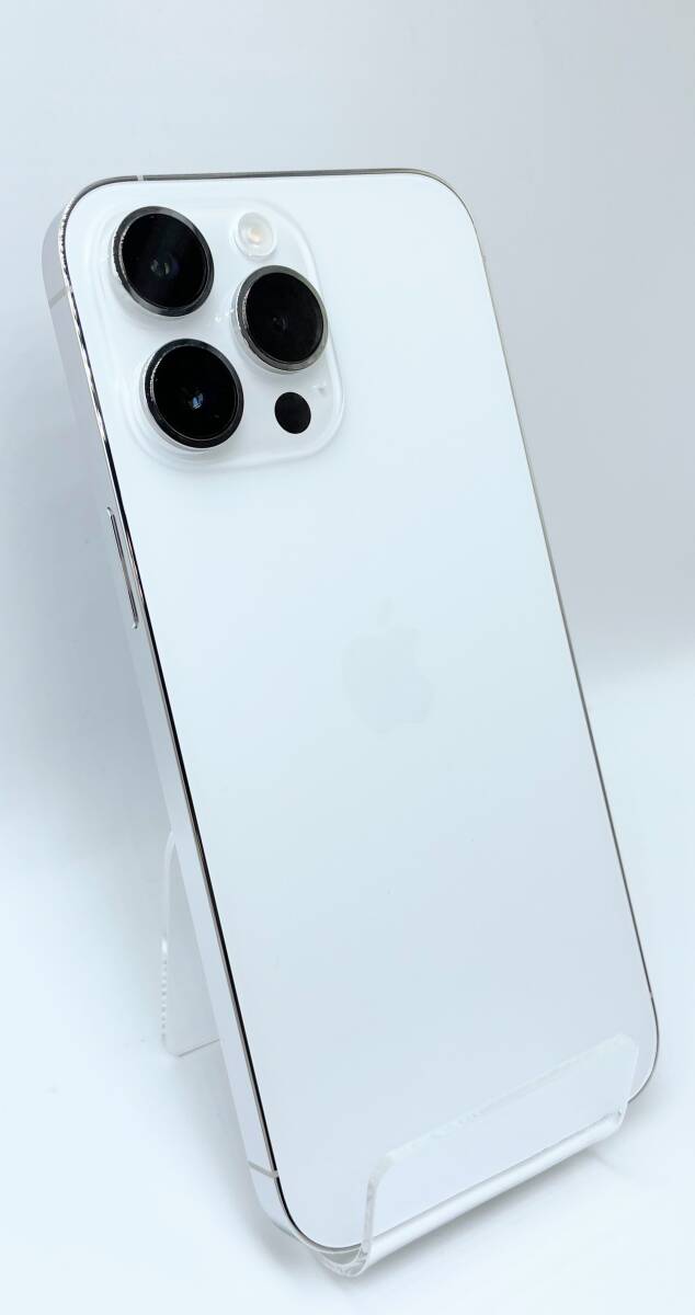 美品 Apple iPhone14 Pro Max 256GB Silver A2893 MQ9C3J/A バッテリ99% SIMフリー OT0669 skの画像1