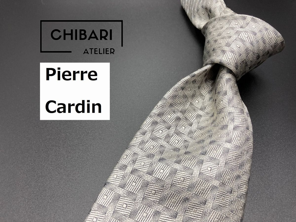 [ очень красивый товар ]Pierre Cardin Pierre Cardin точка рисунок галстук 3шт.@ и больше бесплатная доставка серый 0501242