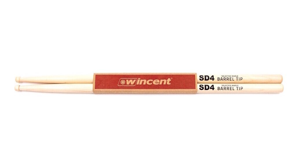 ★Wincent W-SD4/1ペア [406×14mm] メープル/BARREL TIP ドラムスティック★新品送料込_画像1