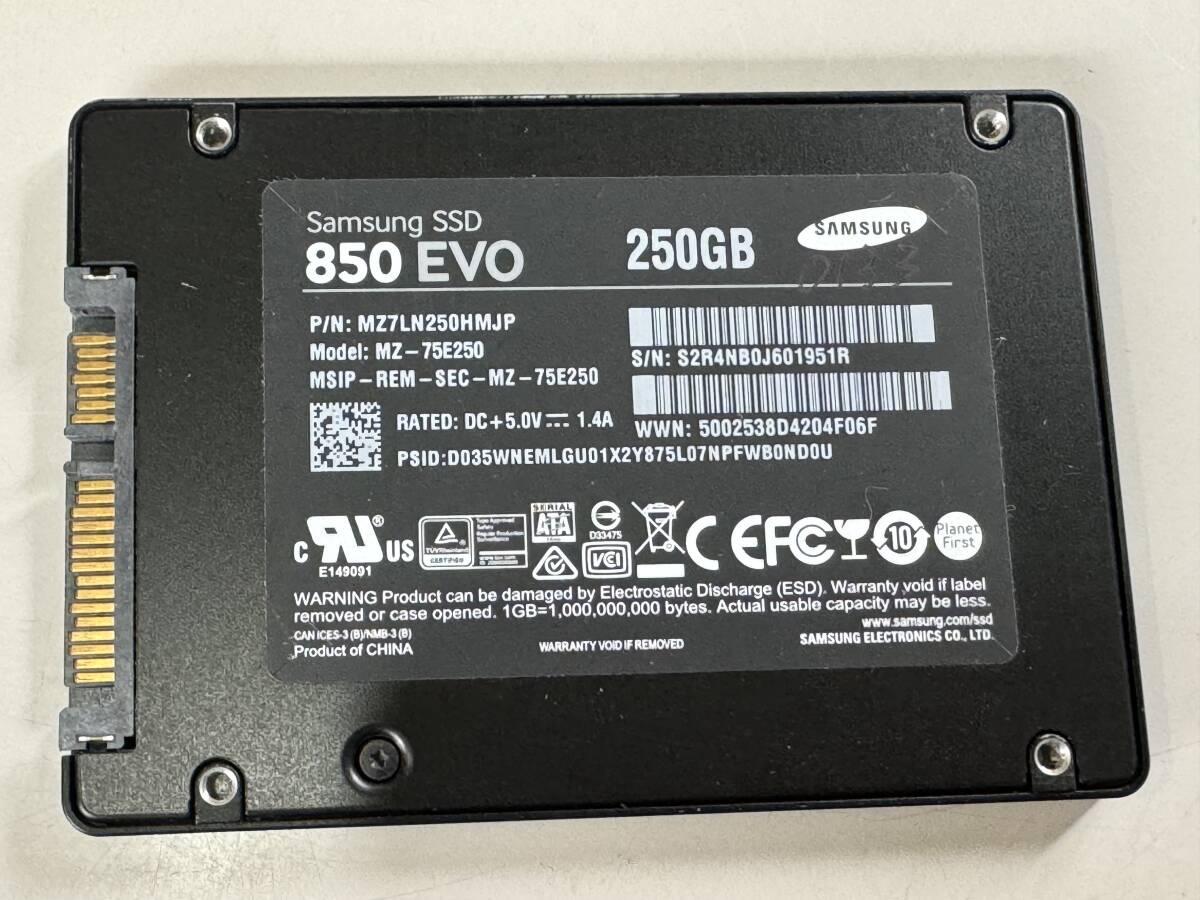 SAMSUNG[ operation verification ending ]SSD 250GB 0133