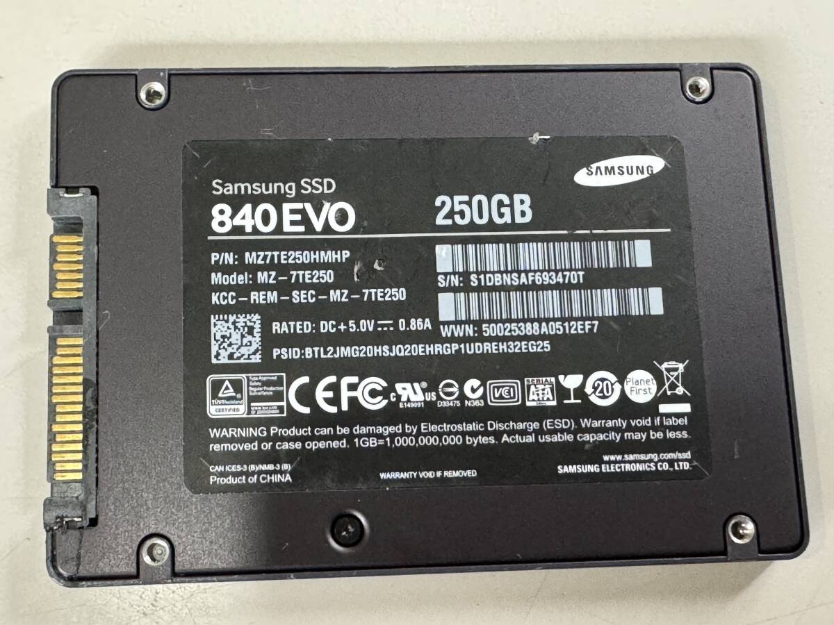 SAMSUNG[ рабочее состояние подтверждено ]SSD 250GB 0138
