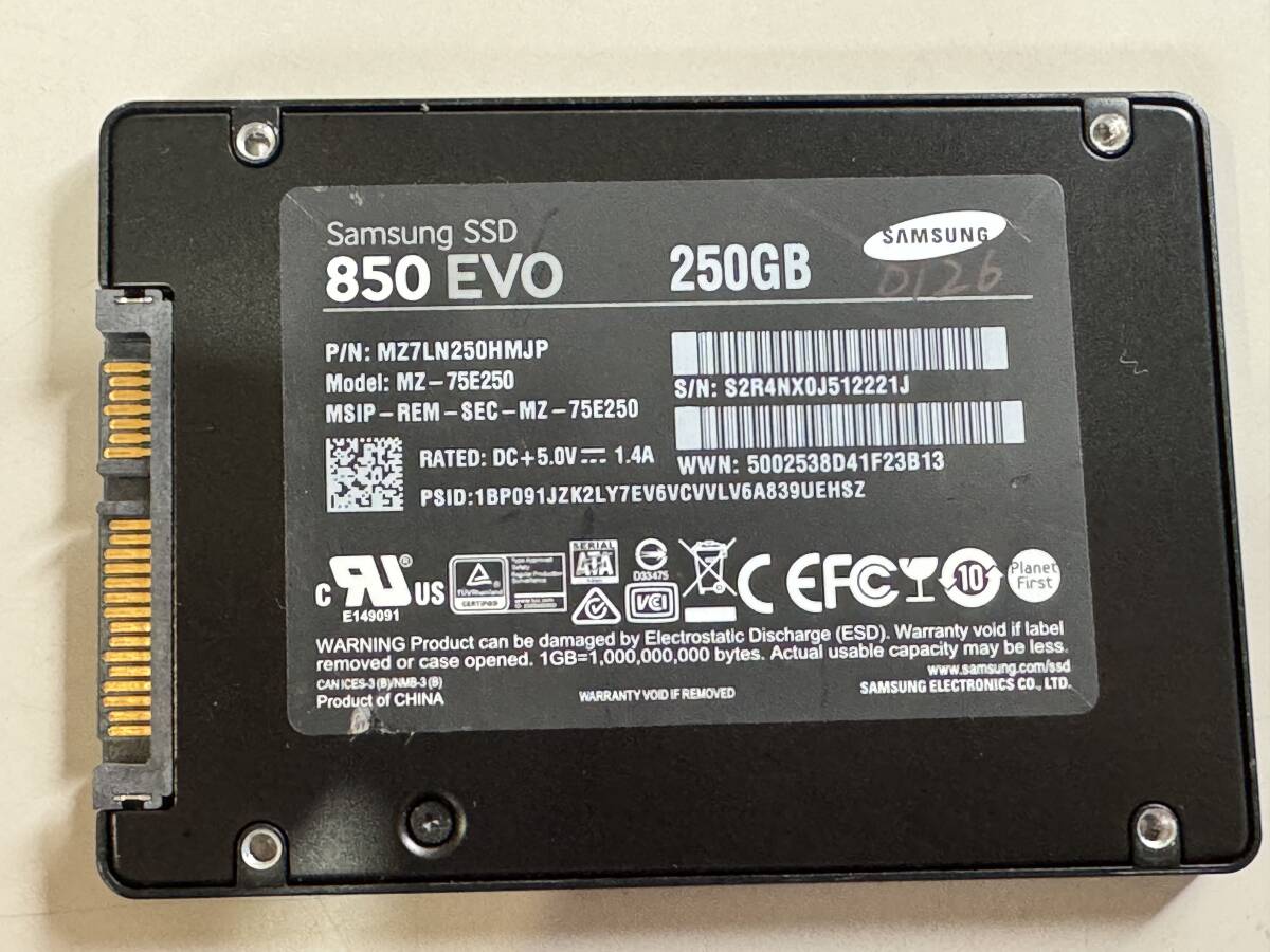 SAMSUNG[ рабочее состояние подтверждено ]SSD 250GB 0126
