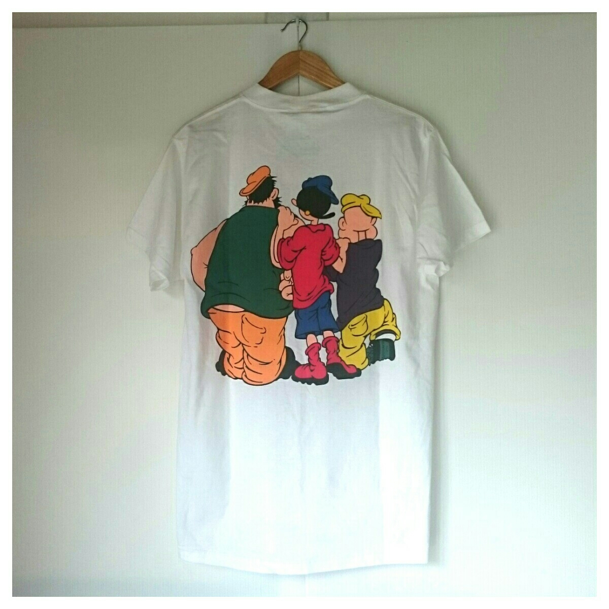 海外輸入】 米国製 90s ビッグプリント ポパイTシャツ asakusa.sub.jp