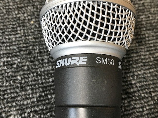 SNG47965小 SHURE シュアー SM58 ダイナミックマイク 直接お渡し歓迎の画像3