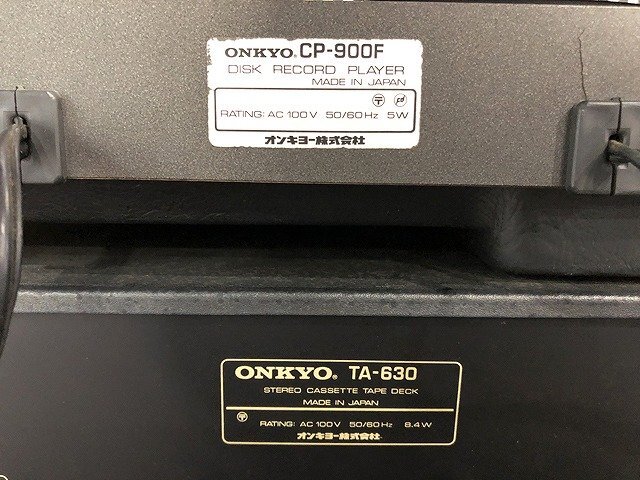 TUG42809小 ONKYO オーディオ機器まとめ CP-300F TA-630 T-450 A705DC M3Ⅱ システムコンポ 現状品 引取限定 神奈川県相模原市_画像6