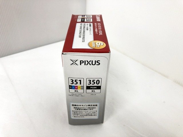 SKG49297八 ★未使用★ キャノン 純正インクカートリッジ BCI-351XL+350XL 使用期限2025.7 インクリボンおまけ 直接お渡し歓迎_画像7