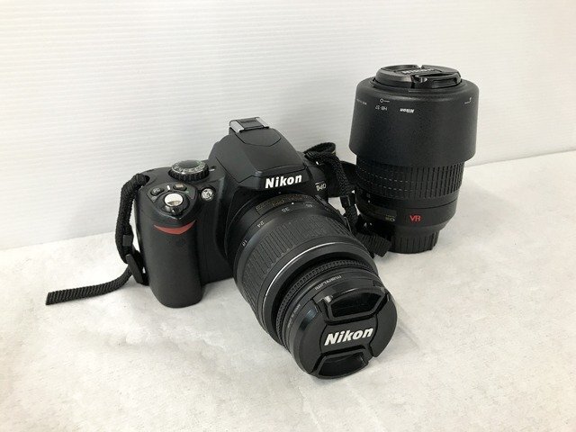 SMG50006八 Nikon D40 デジタル一眼レフカメラ / レンズ AF-S 18-55mm ED / AF-S 55-200mm ED 現状品 直接お渡し歓迎_画像1