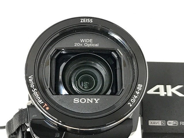 SDG48671小 SONY FDR-AX45 4K ビデオカメラ ハンディカム 2018年製 ブラック 直接お渡し歓迎_画像2
