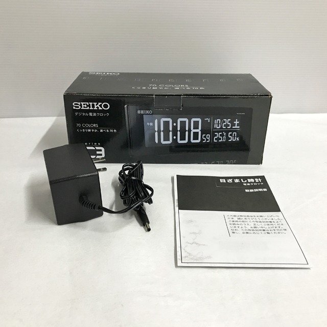 SCG50610大 ★未使用★ SEIKO セイコー デジタル電波時計 DL305K 目覚まし時計 直接お渡し歓迎_画像1
