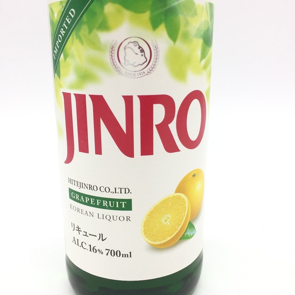 [1 jpy ~ several exhibiting!]JINRO grapefruit liqueur 700ml×9 pcs set * including in a package un- possible 