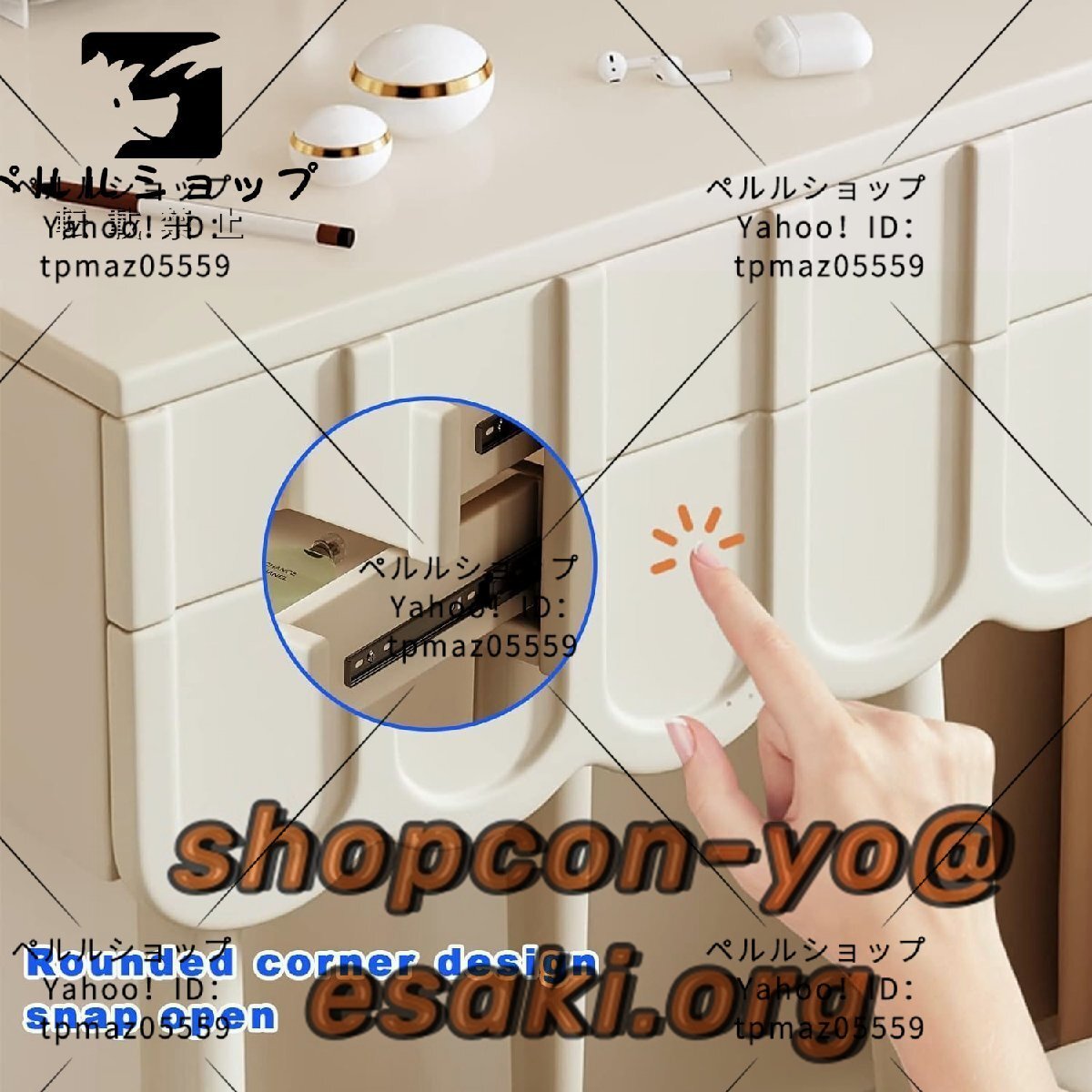 梳?台 姫系 ドレッサー 鏡台 3色タッチライトミラー、フリップ 梳?台 姫系 ドレッサー 鏡台 3色タッチライトミラー、フリップ