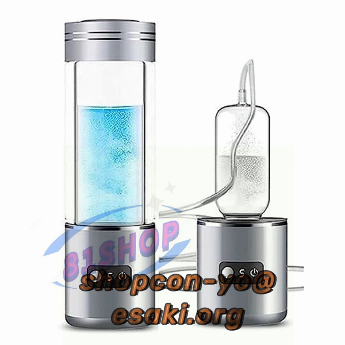  water element aquatic . vessel high density portable water element water bottle magnetism adsorption rechargeable 2000PPB 350ML one pcs three position bottle type electrolysis water machine cold water / hot water circulation 