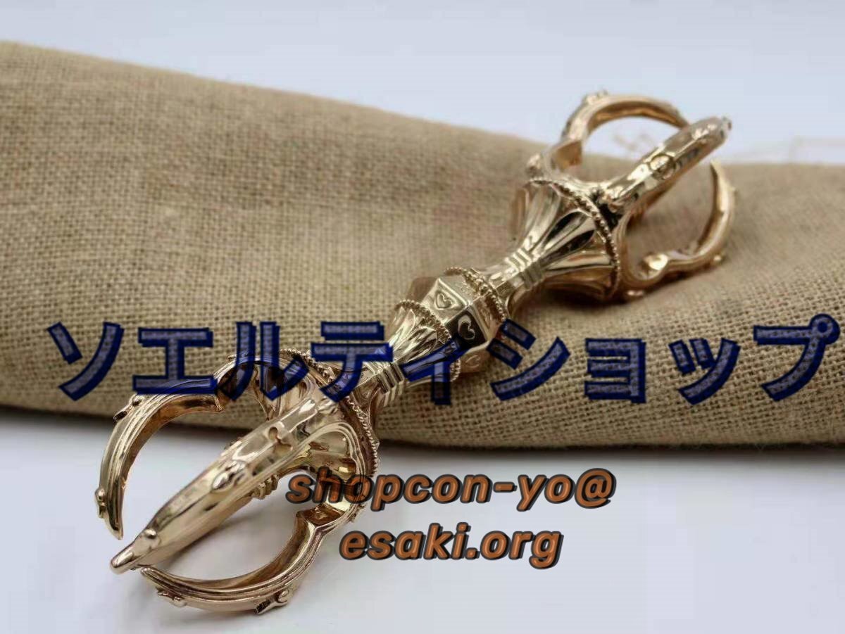 Bibian 比比昂- 「密教法具寺院用仏具」御請来型五鈷杵響銅製 Bibian 比比昂- 「密教法具寺院用仏具」御請来型五鈷杵響銅製