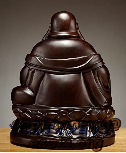 開運七福神 木彫り 仏像 黒檀彫刻 高さ15cm_画像4