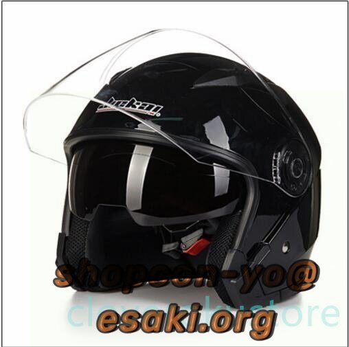  шлем semi-cap мотоцикл k шлем двойной защита 4 сезон обращение 9 цвет для мужчин и женщин чёрный 
