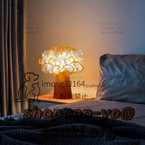 北欧風　ins風　照明器具　卓上ライト　デスクライト　フラワースタンド　女の子の部屋　ベッドライト　オレンジ_画像1