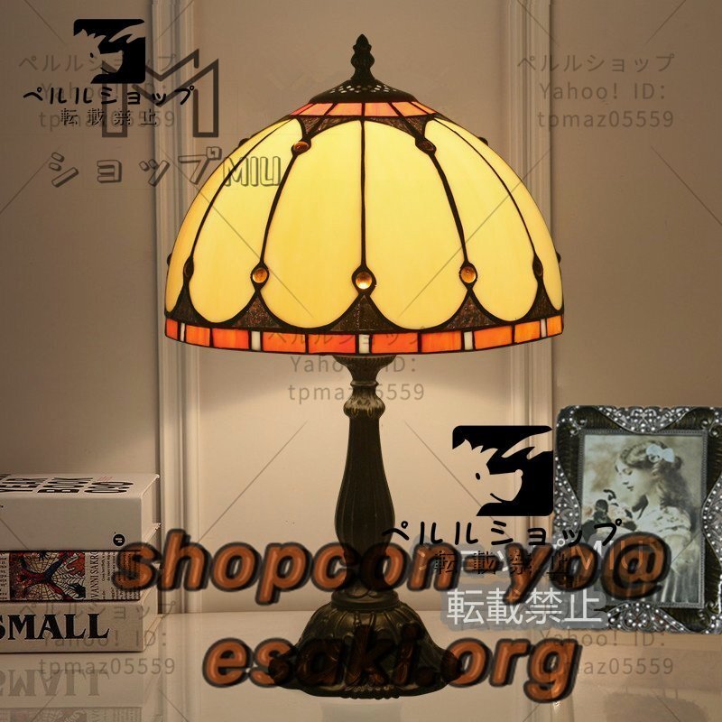 ◆美品◆芸術品◆ステンドランプ 照明 レトロな雰囲気 ステンドグラス ティファニー テーブルスタンド 室内装飾_画像1