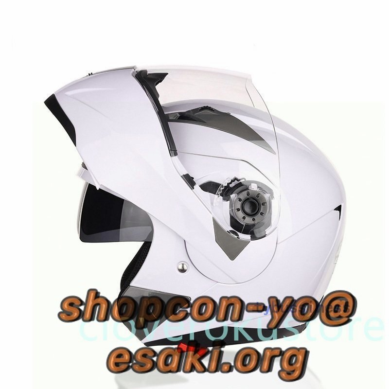 バイク ヘルメット フルフェイス フリップアップ メンズ レディース シールド付き 12色サイズ選択可能_画像1