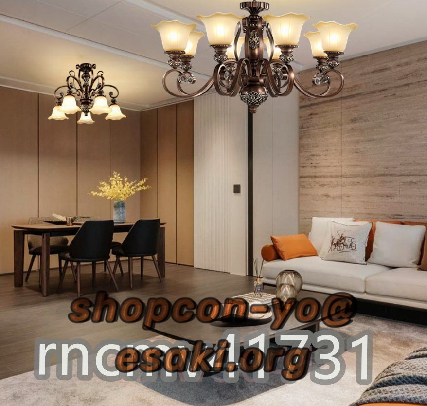 特売!高品質 古美色 ハンドペイントシーリングシャンデリア 8灯 特売!高品質 古美色 ハンドペイントシーリングシャンデリア 8灯