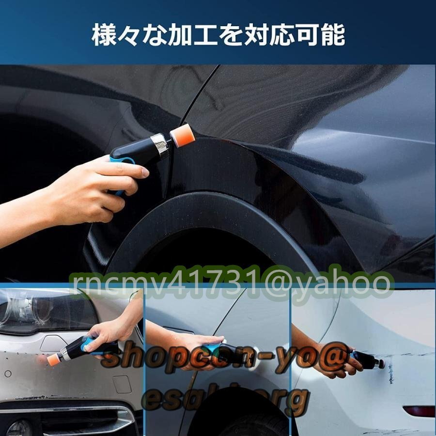 小型ポリッシャー ミニポリッシャー 電動ポリッシャー コードレス USB充電式 コンパクト軽量研磨器洗車 家具のキズ修復 自動車用_画像7