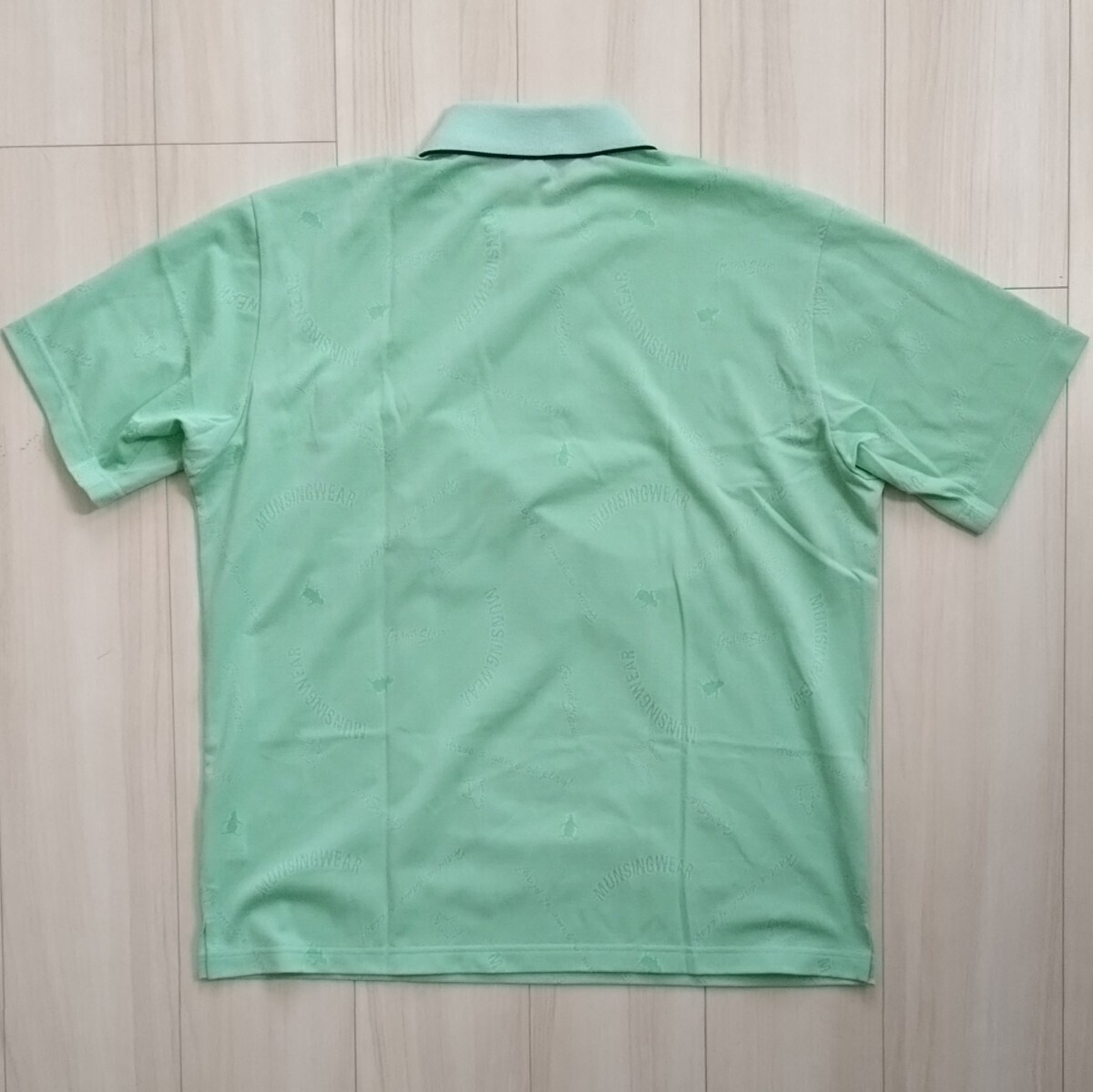  new goods Munsingwear wear polo-shirt LL men's O short sleeves shirt Munsingwear Golf Descente 