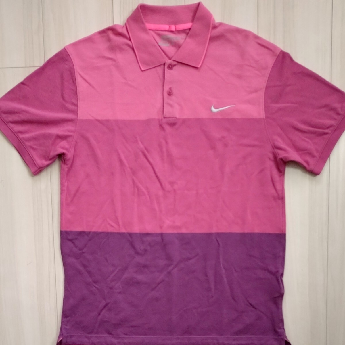 美品 NIKE GOLF ポロシャツ L メンズ 半袖シャツ ナイキ ゴルフ タイガーウッズ_画像2