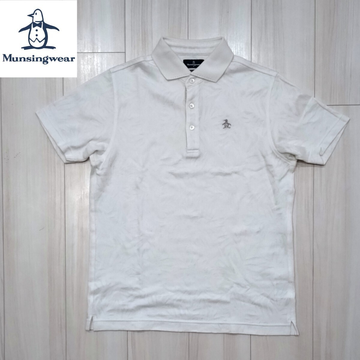 マンシングウェア ポロシャツ L メンズ 半袖シャツ Munsingwear ゴルフ デサント_画像1