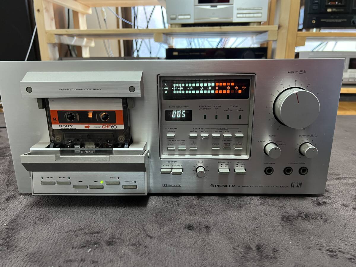 PIONEER Pioneer кассетная дека CT-920 прекрасный товар * заменен ремень история есть модифицировано товар NCNR рабочий товар 