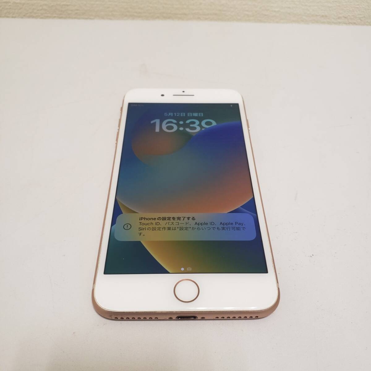 【SPM-4907】1円スタート！iPhone8pius アイフォン MQ9L2J/A SIMロック解除済み 64GB バッテリー修理 IMEI：356734085346504 ピンク_画像1