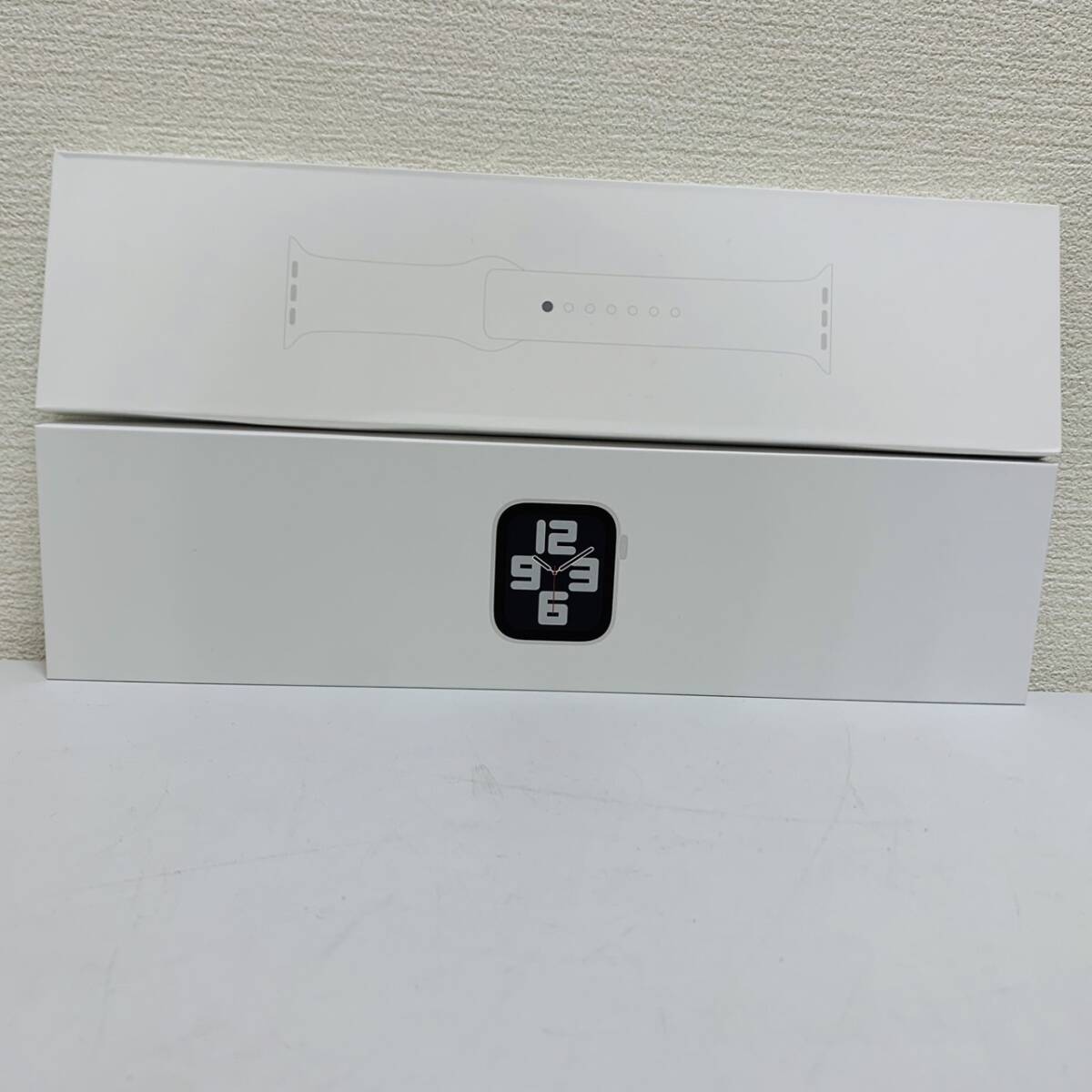 [SPM-4927]1 jpy ~ Apple Watch SE MNJV3J/A A2722 40mm unused goods Apple watch wristwatch clock Apple completion goods box have 