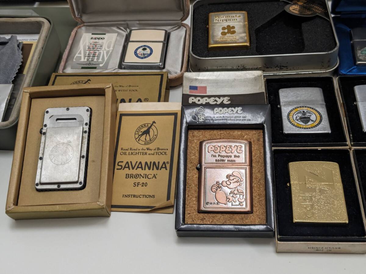 【RG-1874】【1円～】zippo おまとめ ライター 44点 / 時計 1点 ジッポー ゴールド シルバー ブロンズ 動作未確認 ジャンク 中古 保管 現状_画像8