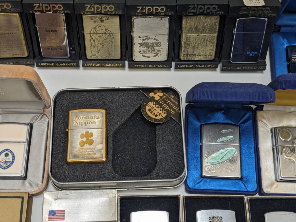 【RG-1874】【1円～】zippo おまとめ ライター 44点 / 時計 1点 ジッポー ゴールド シルバー ブロンズ 動作未確認 ジャンク 中古 保管 現状_画像6