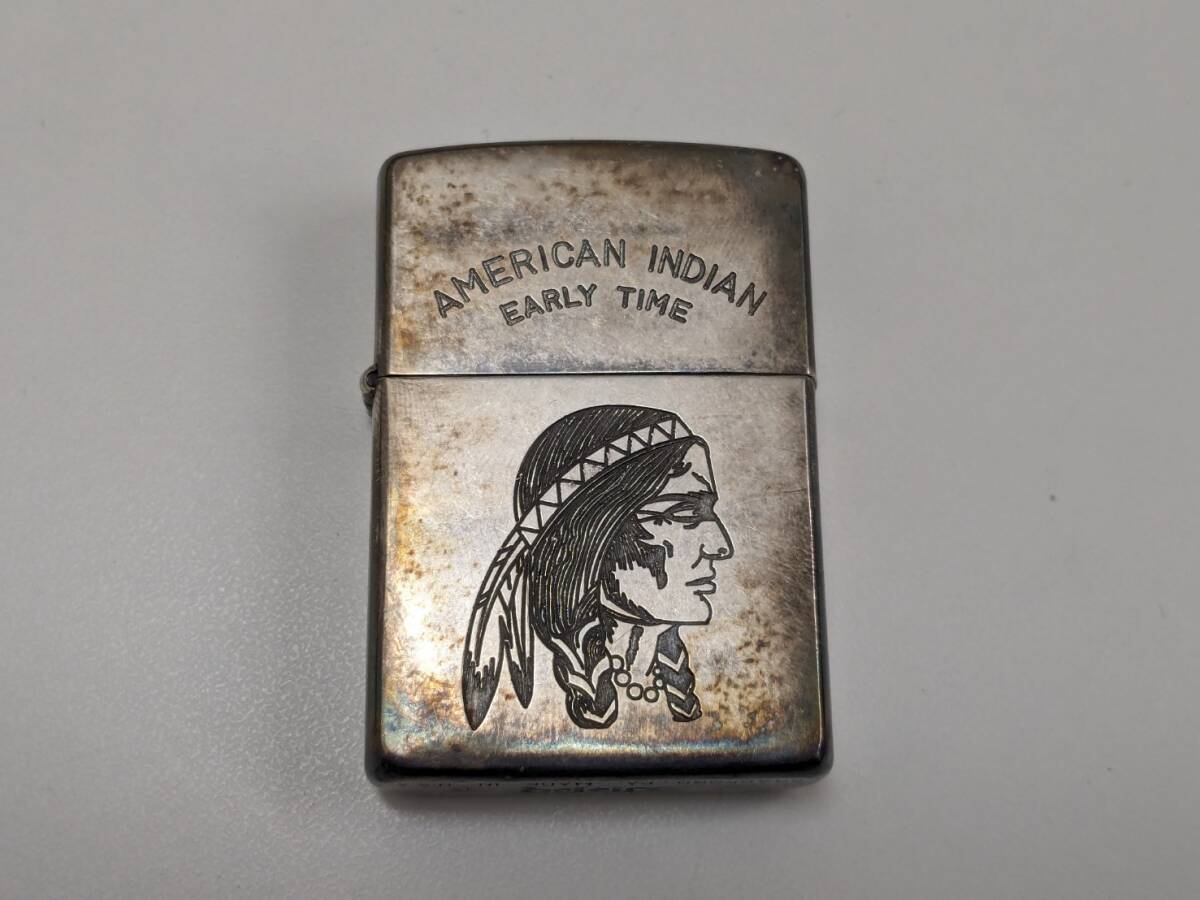 [RG-1873][1 jpy ~]zippo AMERICAN INDIAN EARLY TIME spark only has confirmed Zippo - lighter smoking . antique secondhand goods storage goods present condition goods 