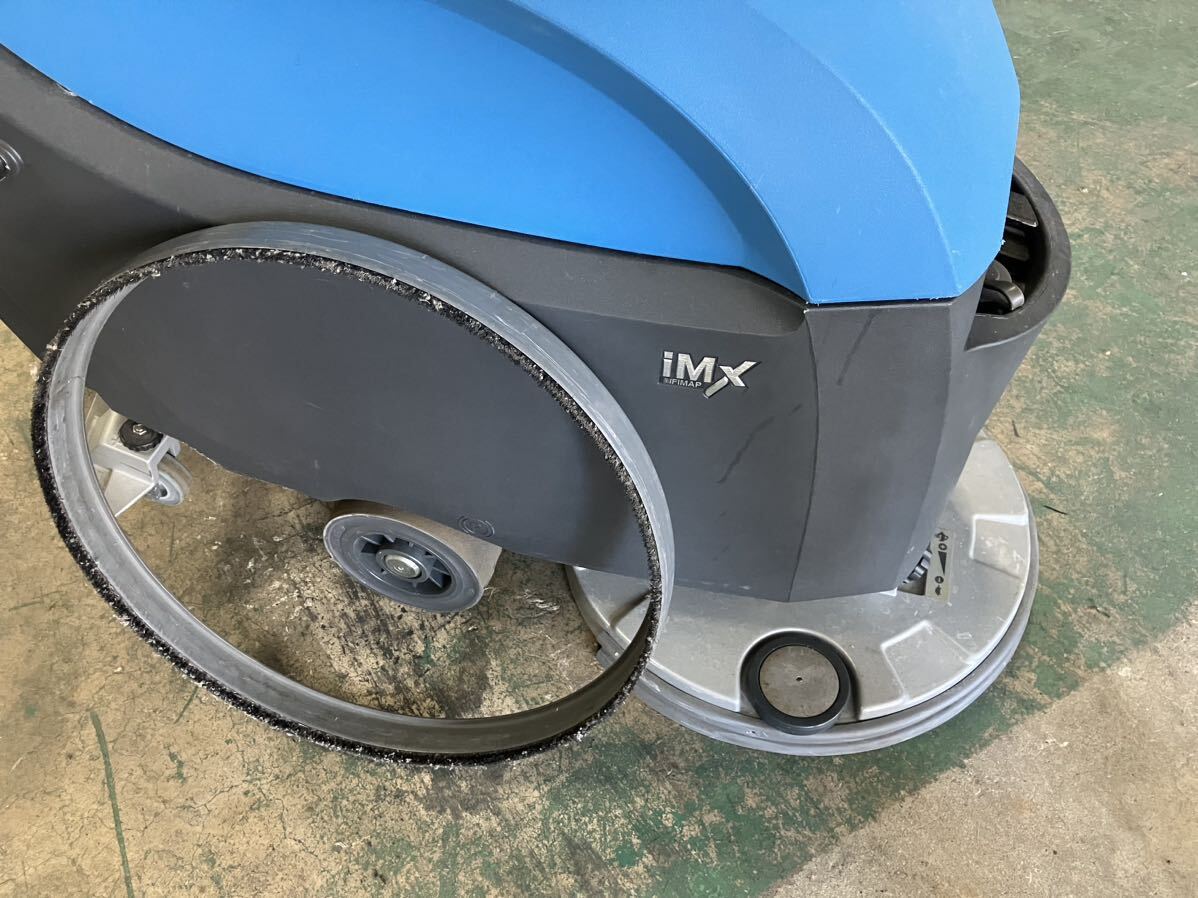  used * large commodity * automatic floor washing machine iMX-BB hand pushed . type penguin cleaning cleaning floor warehouse facility 