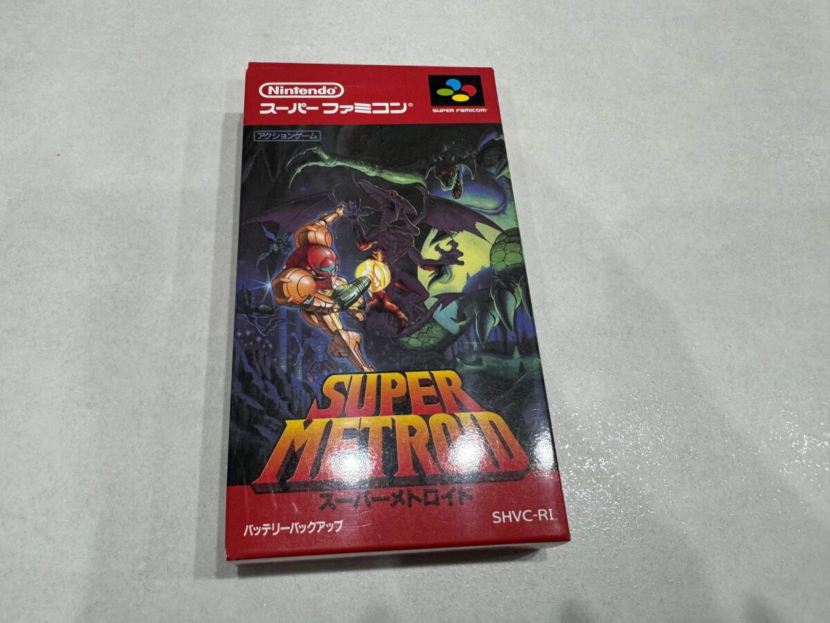  状態良好 SUPER METROID スーパーメトロイド SFC 箱 説明書付き スーパーファミコン 操作カードの画像2
