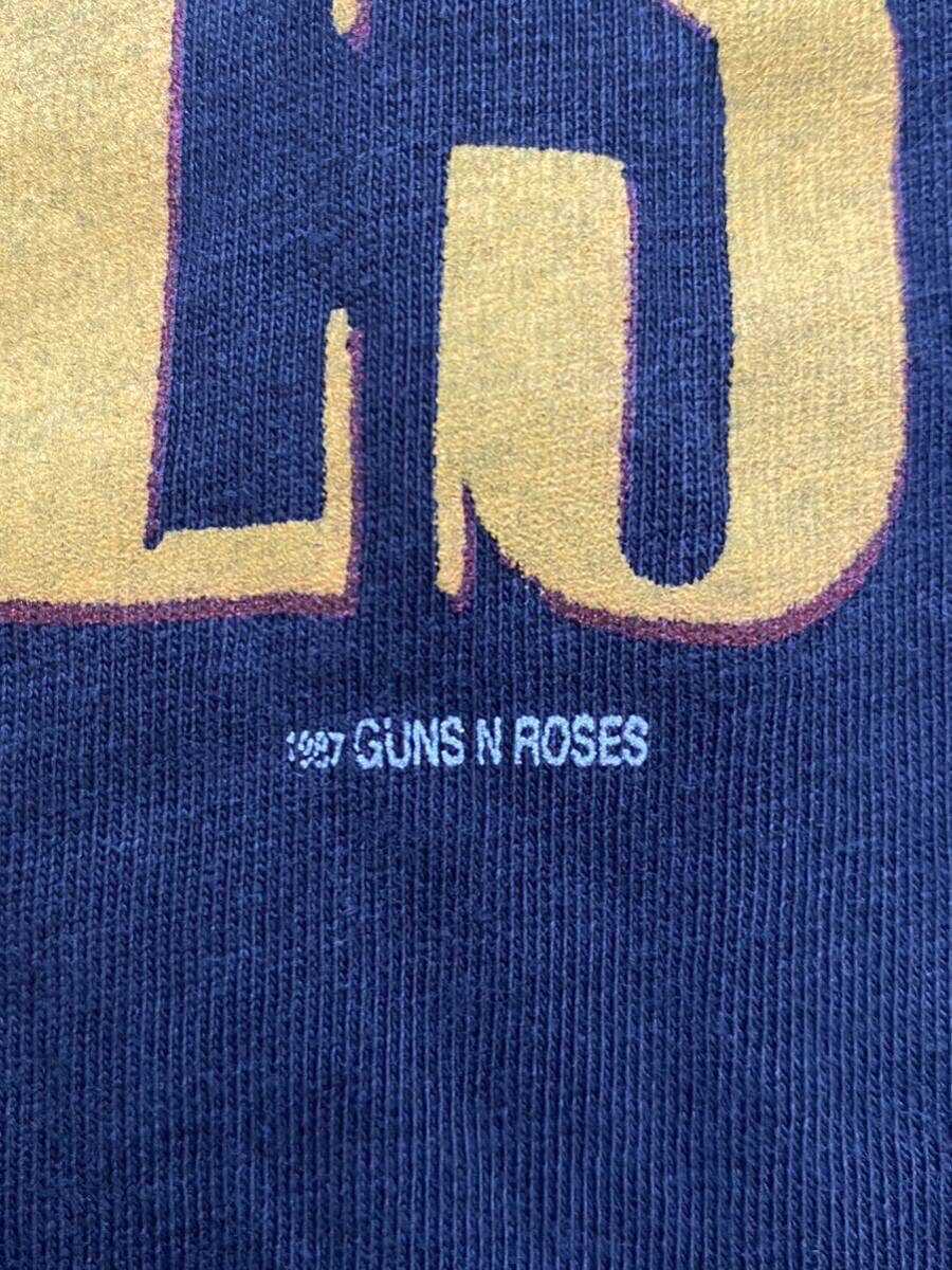 80s GUNS N' ROSES ガンズアンドローゼス 発禁 ツアーTシャツ 1987 ヴィンテージ _画像3