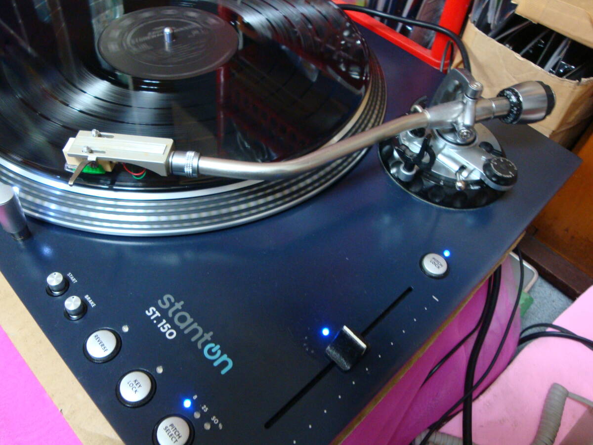 ** phono equalizer built-in linear motor D.D. turntable Korg * Stunt nST-150 working properly goods cartridge none **