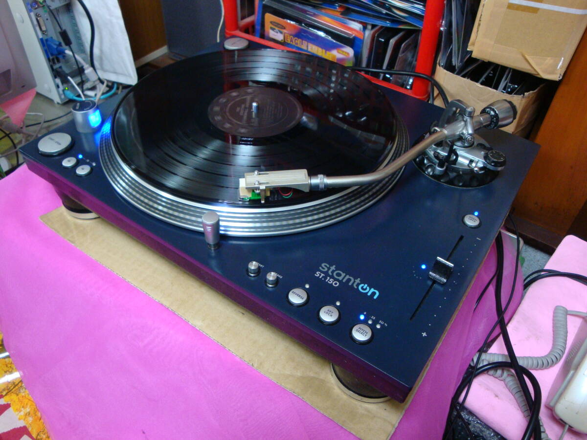 ** phono equalizer built-in linear motor D.D. turntable Korg * Stunt nST-150 working properly goods cartridge none **